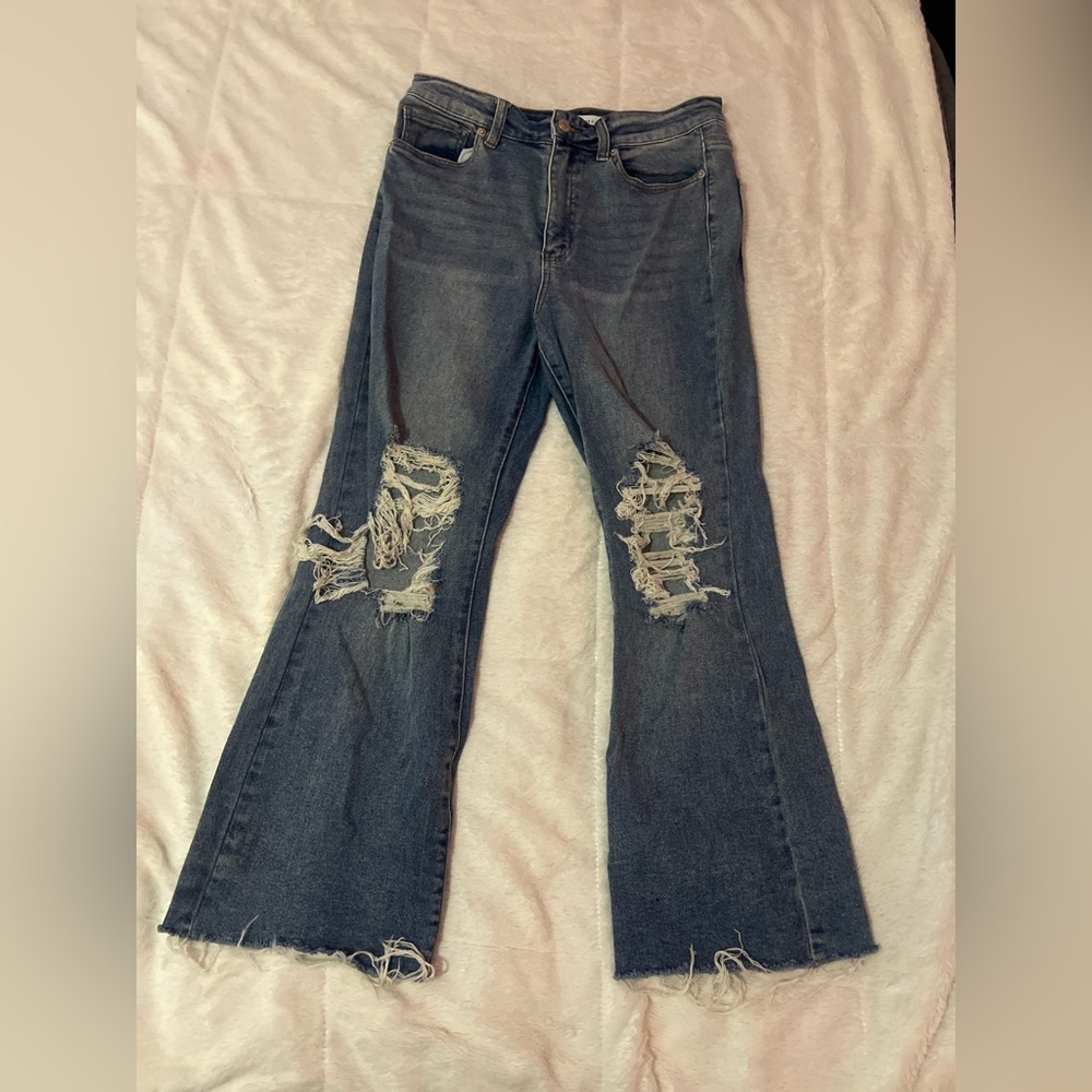 Distressed Blue Women's Jeans